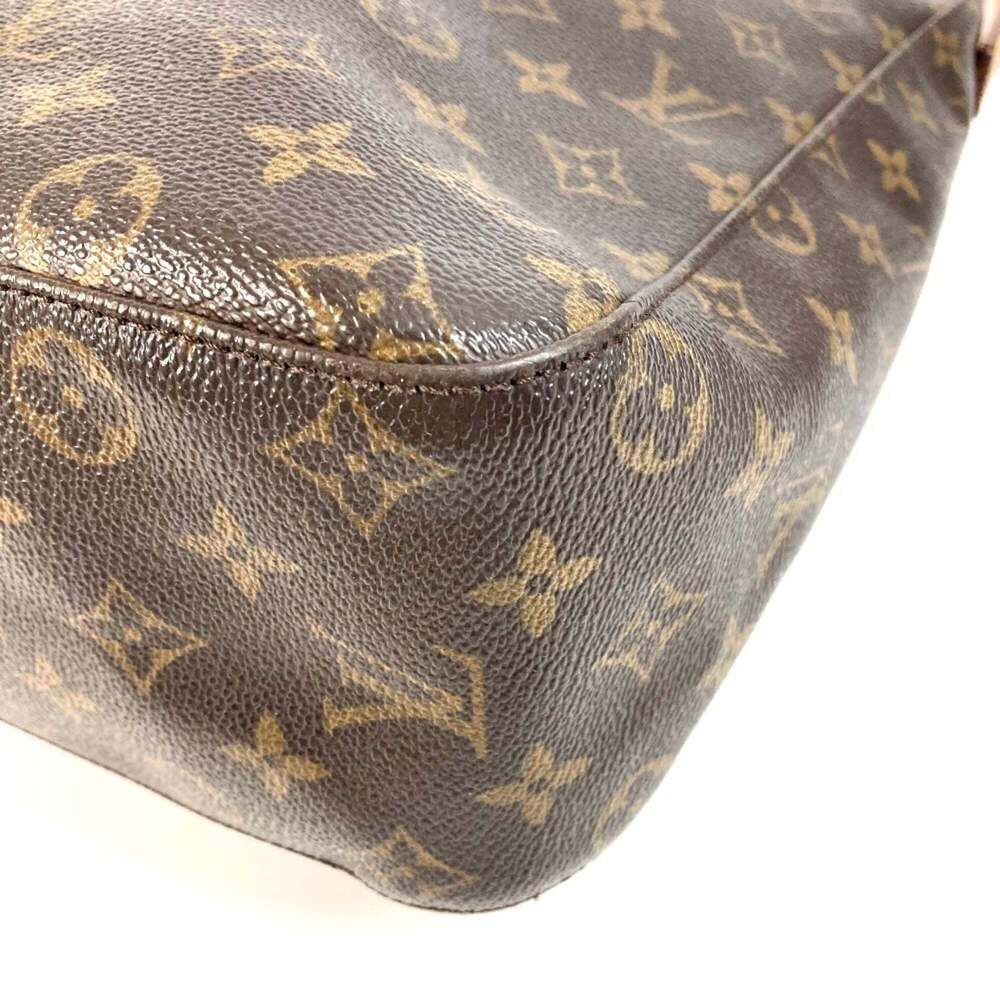 LOUIS VUITTON Authentic Brown Monogram Canvas Looping GM Shoulder Bag - Picture 6 of 16
